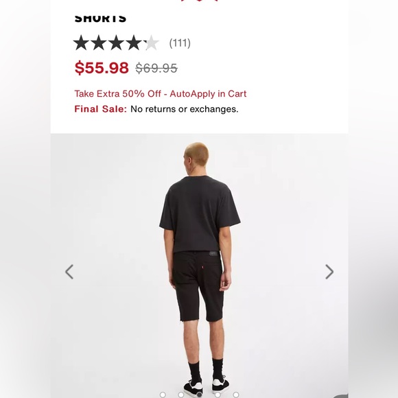 Levi’s 511 cut off shorts - Picture 1 of 4